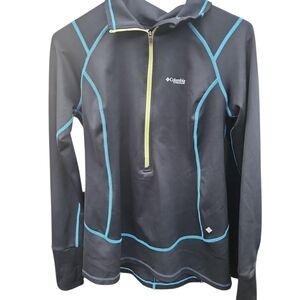 Columbia Black Pullover‎ with Blue Accents